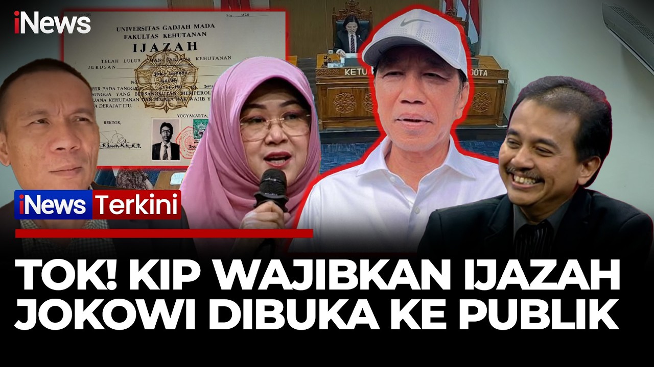 FULL Tok! KIP Wajibkan Ijazah Jokowi Dibuka ke Publik, Transkrip Nilai Dikecualikan | iNews Terkini