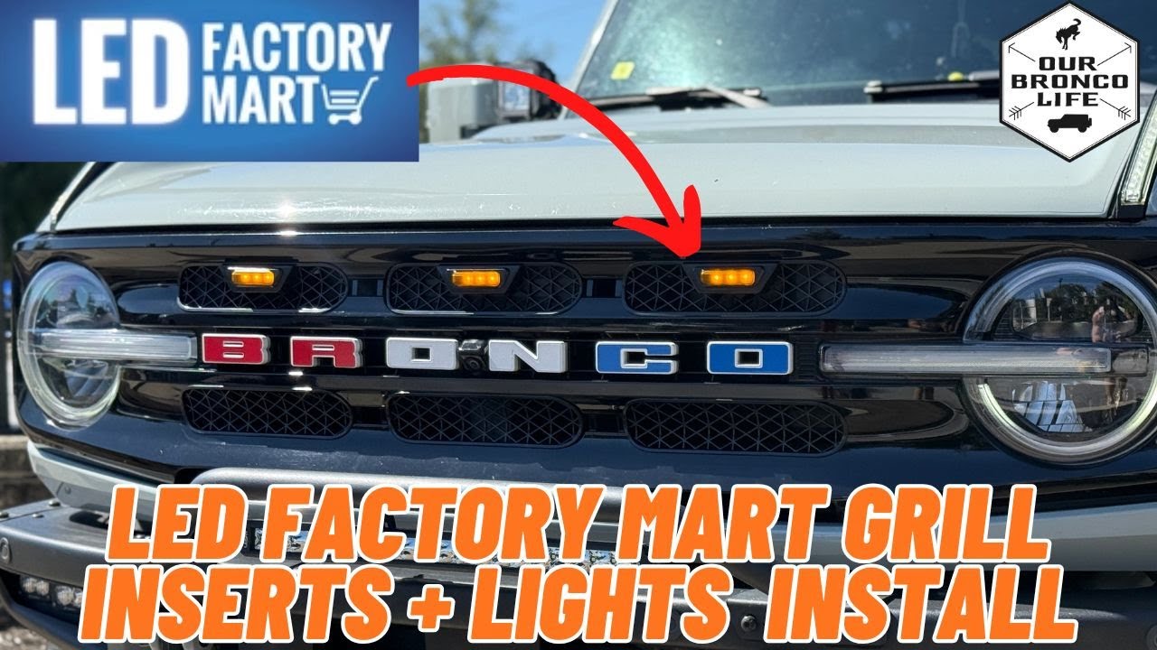 Установка светильников и вставок для гриля Bronco от @LEDFactoryMart
