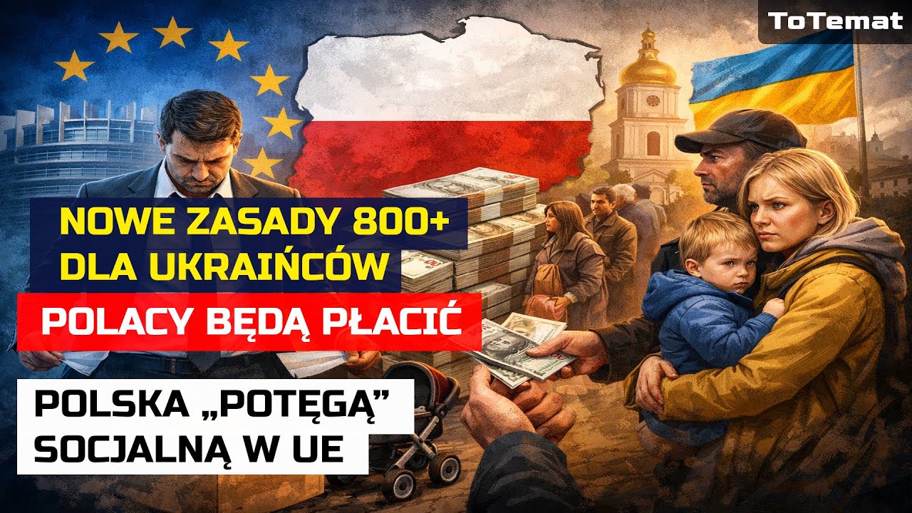 Nowe zasady 800+ dla Ukraińc&oacute;w | Polacy będą płacić | Polska &bdquo;potęgą&rdquo; socjalną w UE