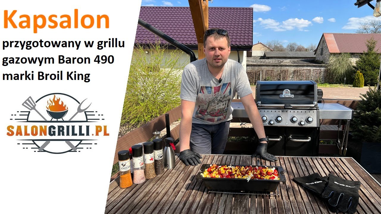 Kapsalon grillowany w grillu gazowym Baron 490 marki Broil King SalonGrilli.pl