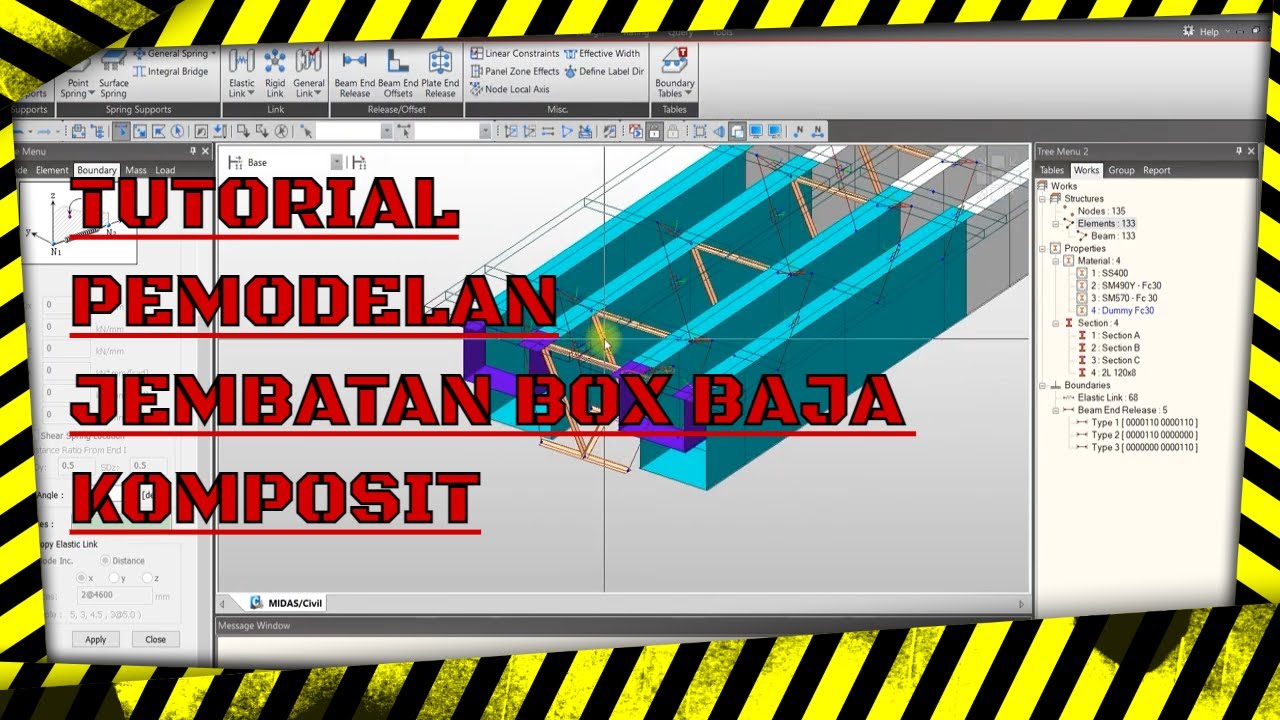[PART 1] Tutorial Pemodelan Jembatan Box Komposit | Belajar CIVIL Midas Yuk!