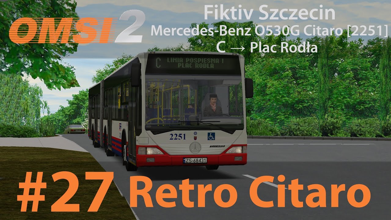 OMSI 2 #27: Retro Citaro | Fiktiv Szczecin - linia C | Mercedes-Benz O530 G Citaro [2251]