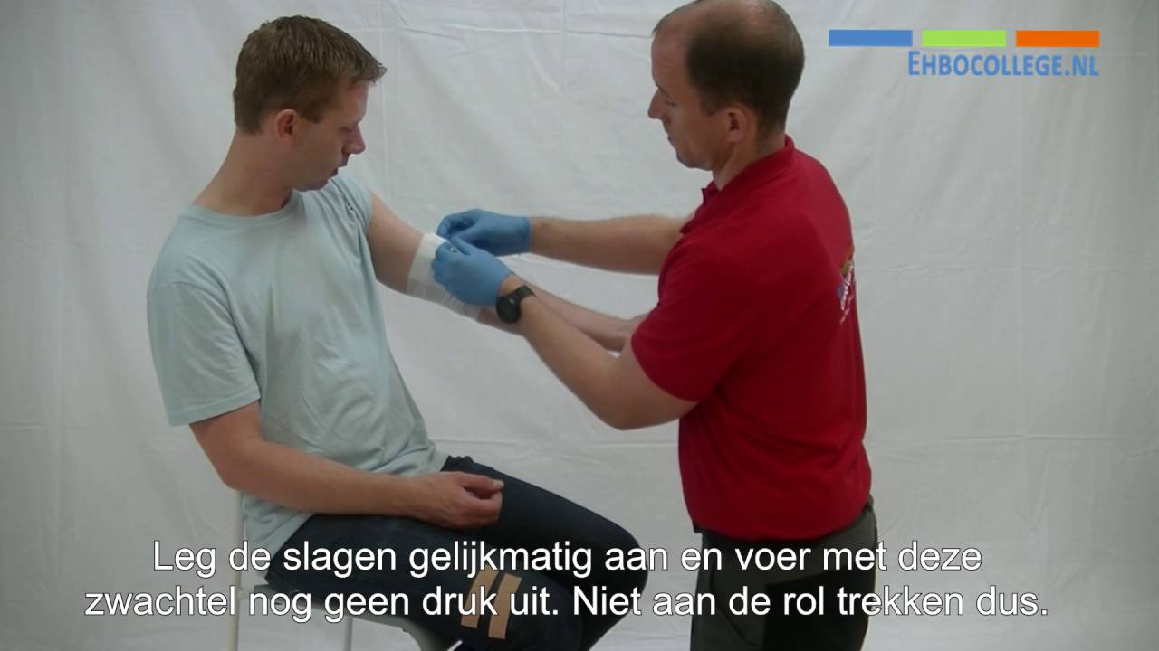 Wonddrukverband bovenarm