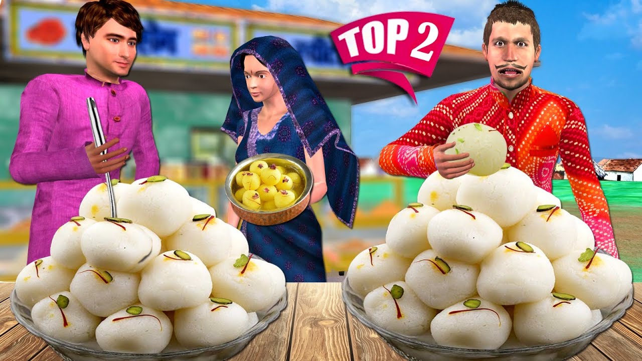 Rasgulla Wala 1000 Rasgulla Challenge Hindi Stories Collection Hindi Kahani Funny Hindi Comedy Video