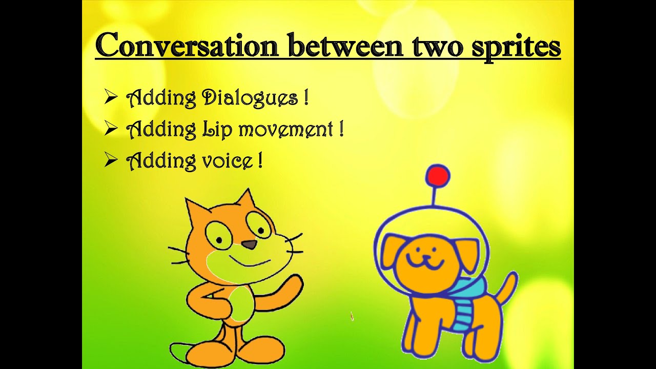 Scratch - Conversation between two sprites