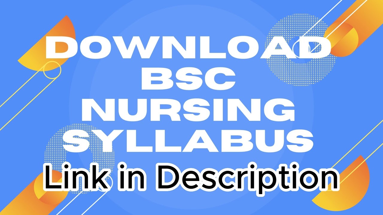 Bsc Nursing New Semester wise Syllabus pdf Download