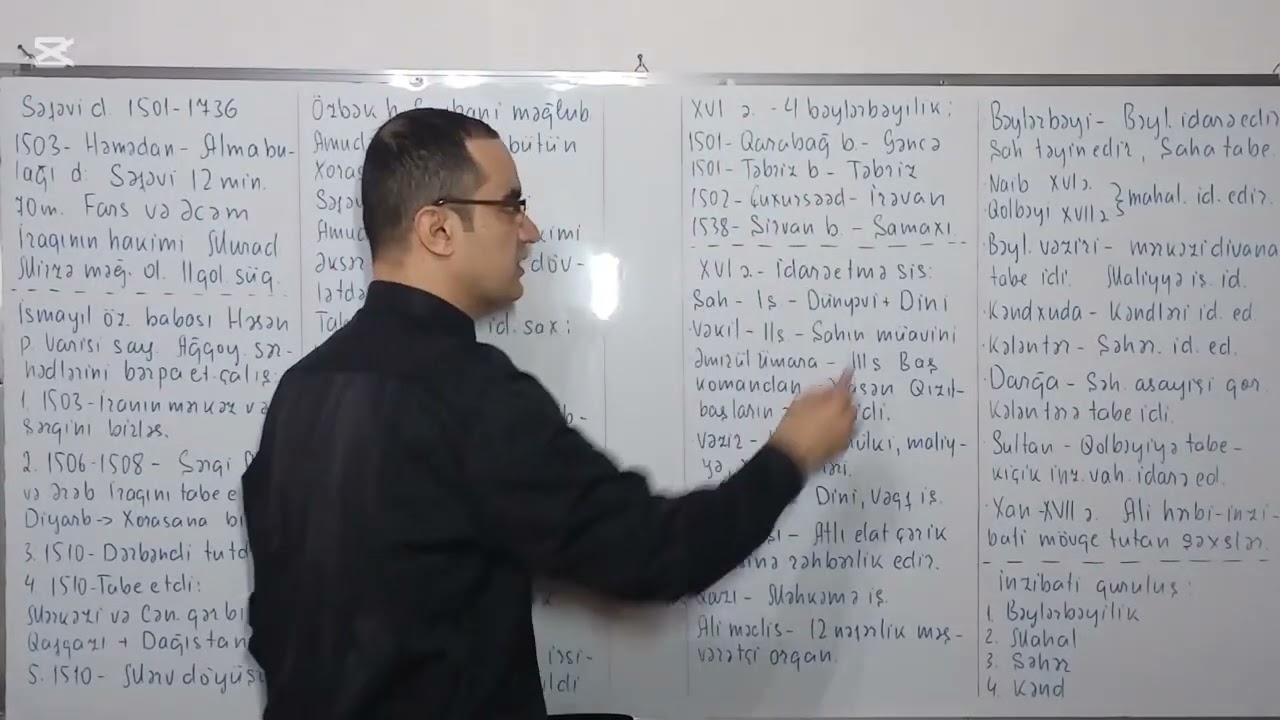 Az. Tarixi. Dərs 38. Səfəvilər dövləti I hissə. 
