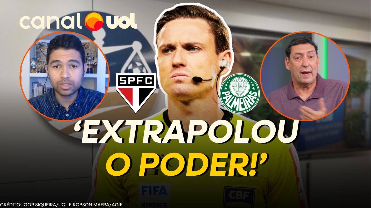 STJD SUSPENDE RAMON ABATTI ABEL POR ARBITRAGEM DE SÃO PAULO X PALMEIRAS E PVC REAGE: 'MEU DEUS!'