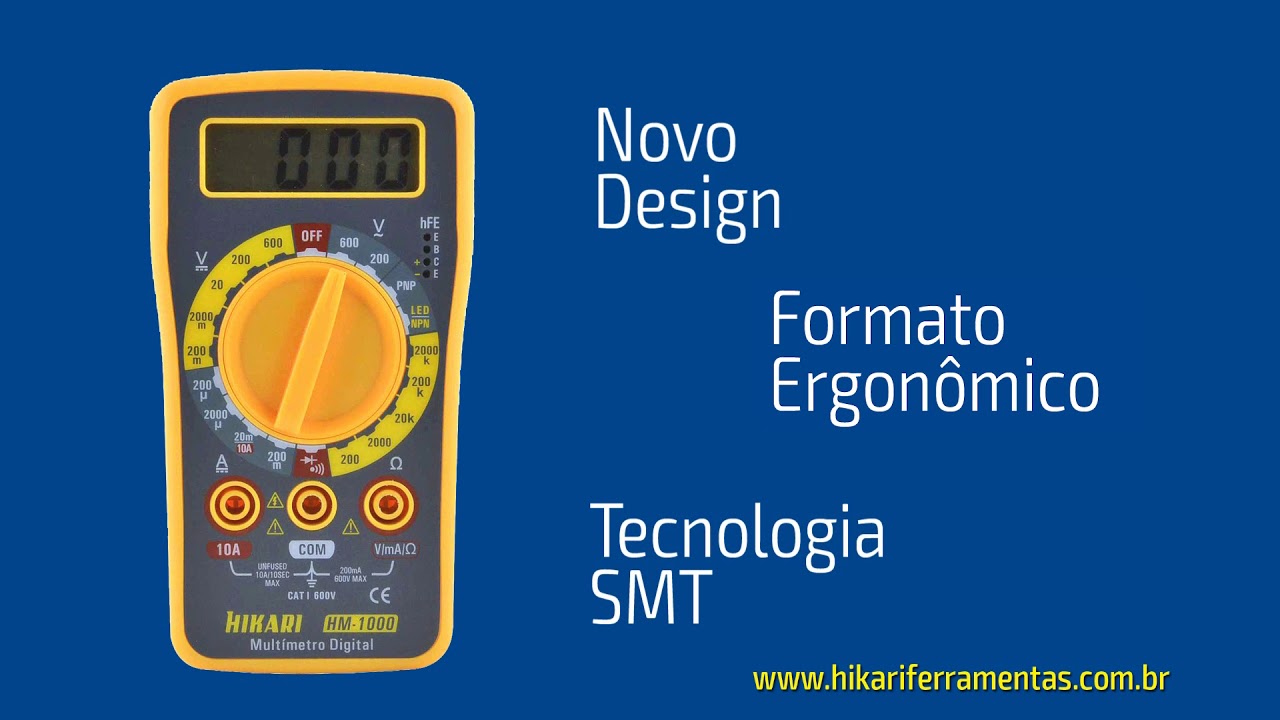 MULTÍMETRO DIGITAL HM-1000