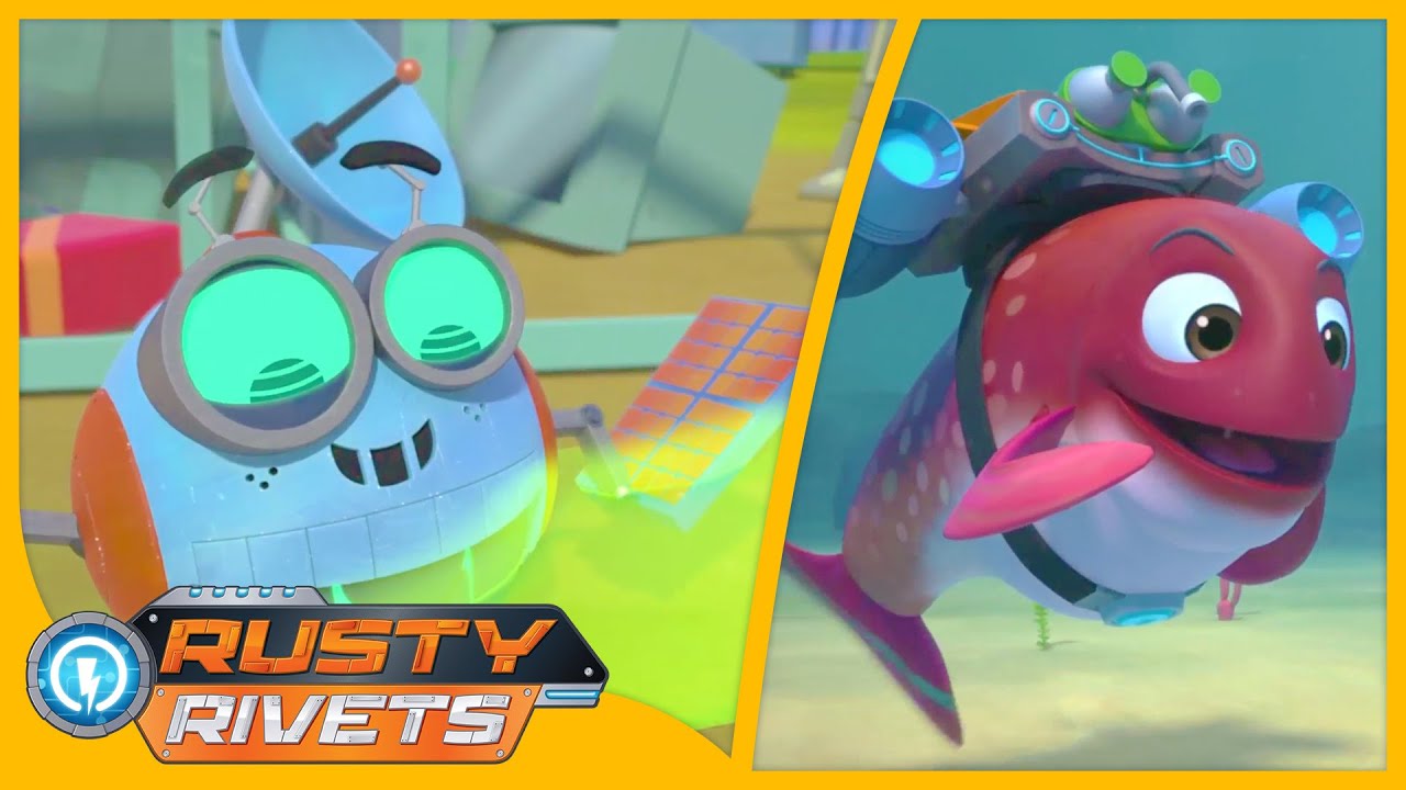 Rusty and the Sneezing Fish & MORE | Rusty Rivets Episodes | Cartoons for Kids