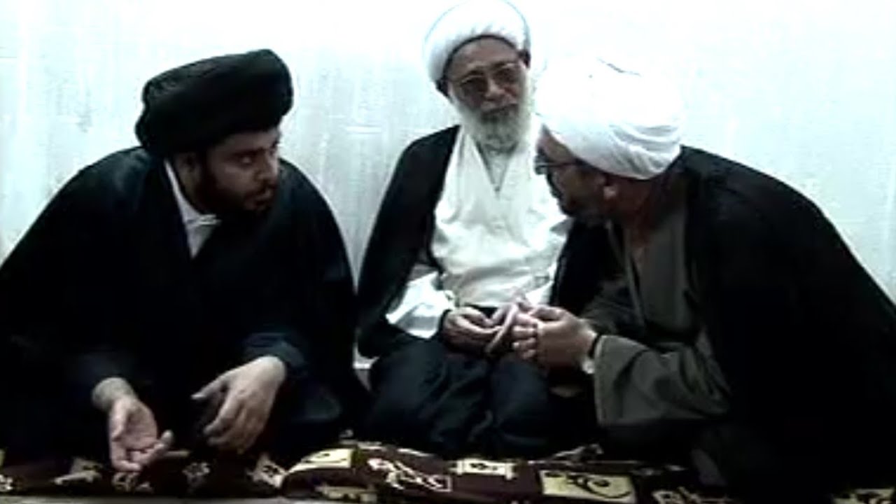 شاهد استقبال السيد مقتدى الصدر لاهالي تلعفر بمنزله في الحنانة
