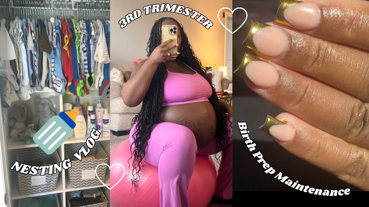 NEST WITH ME Pt.1 | Birth Prep Beauty Maintenance | Huge baby boy clothing haul | Snow Days | VLOG