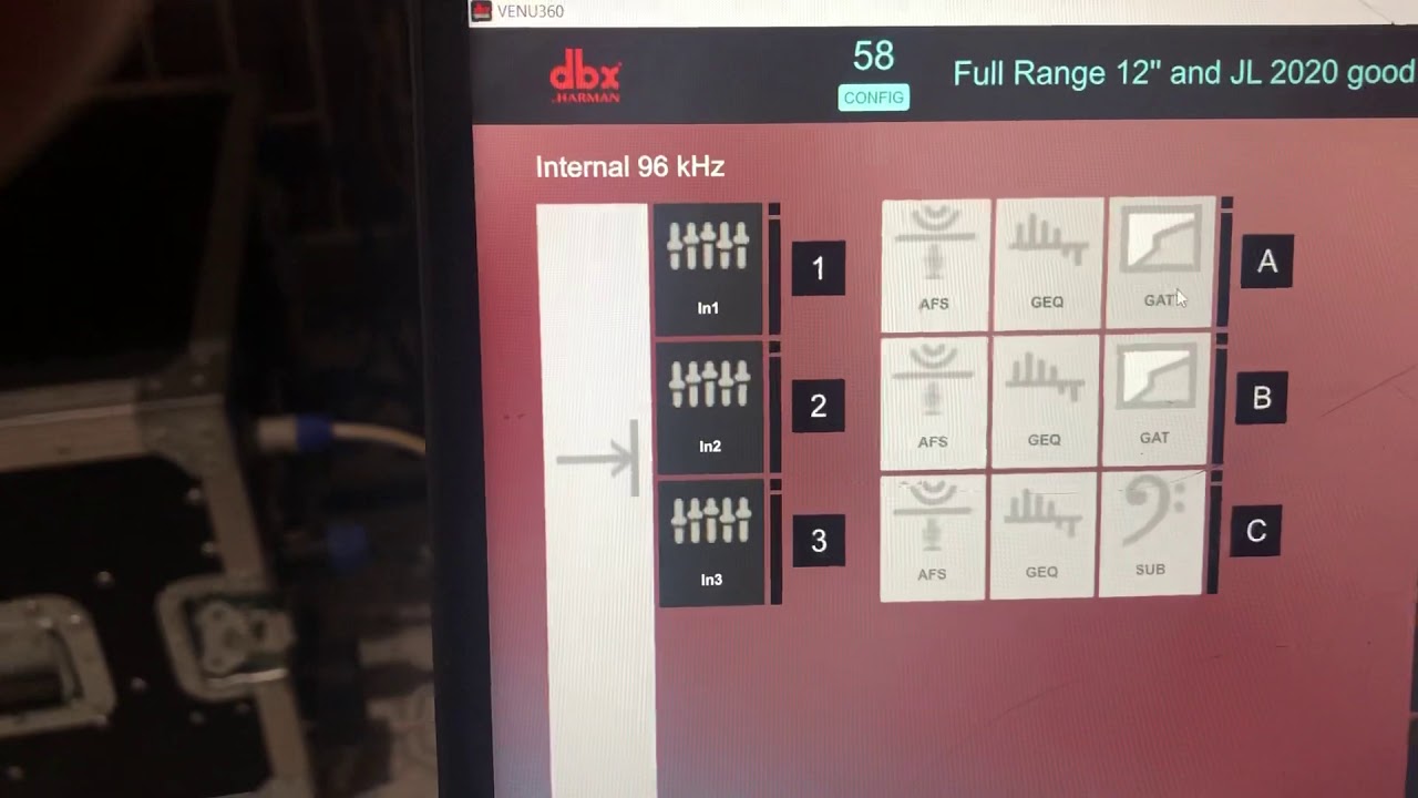 Dbx venu360 software