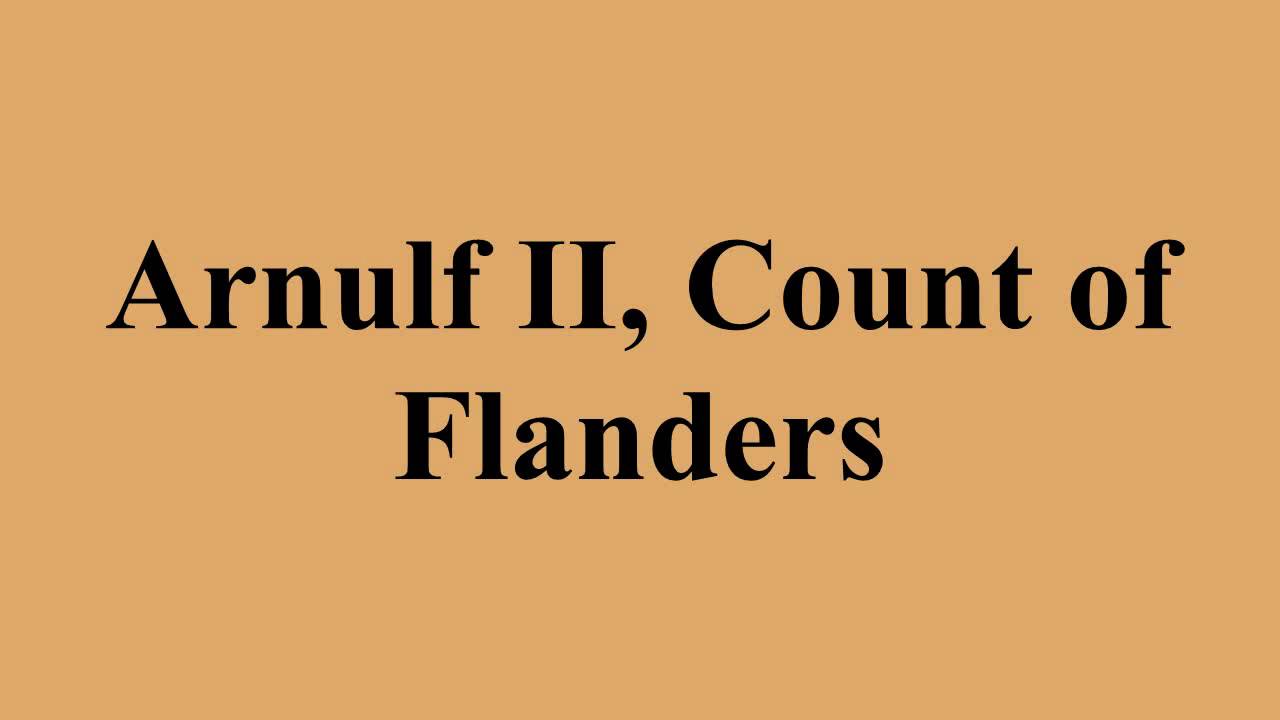 Arnulf II, Count of Flanders