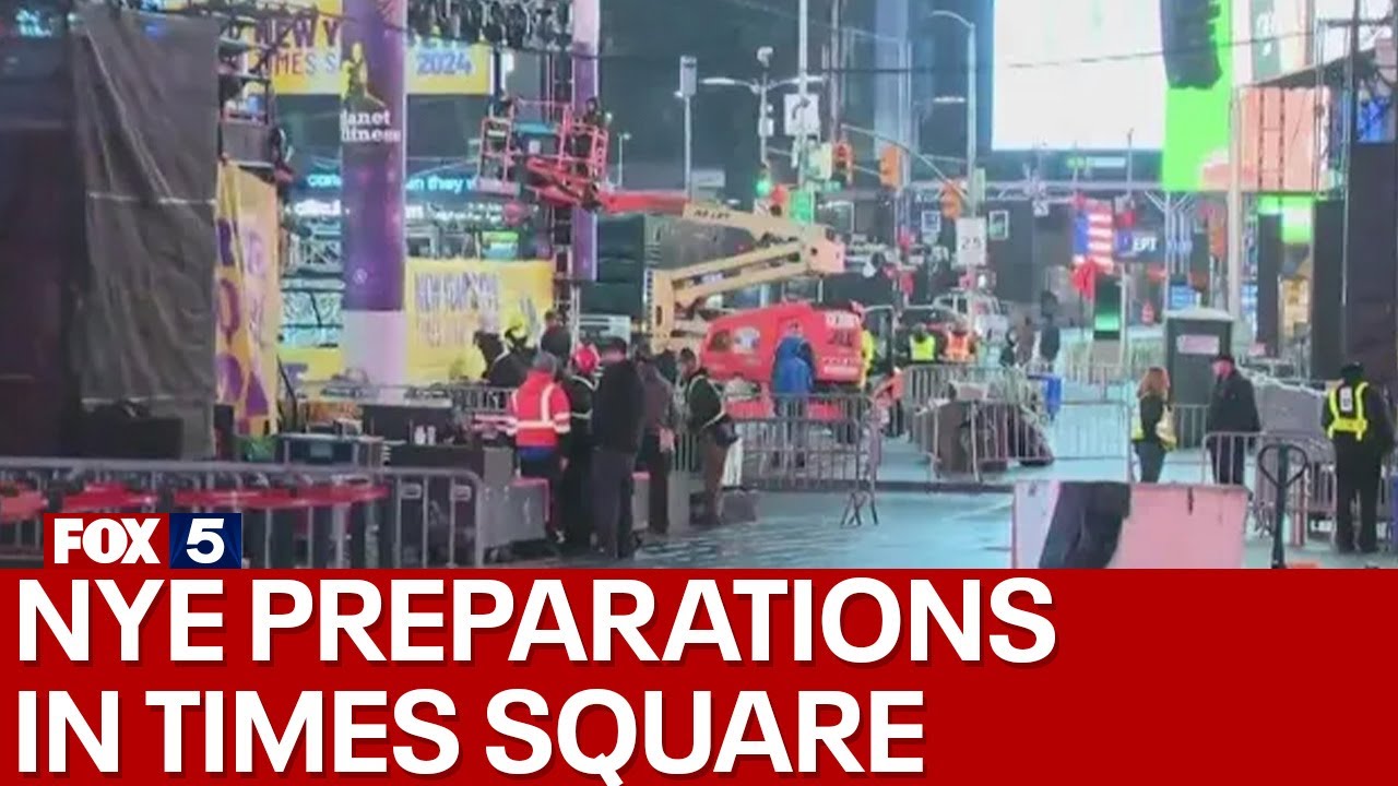 New Year's Eve Times Square preparations