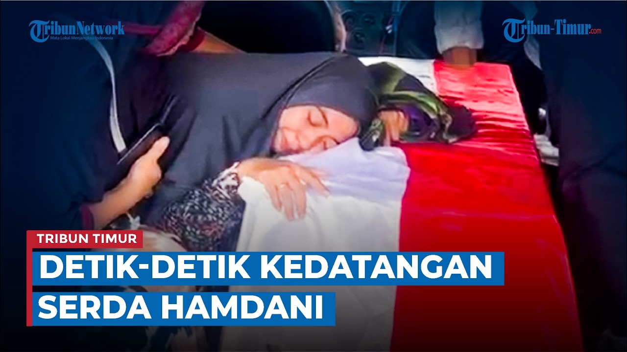Tangis Istri Pecah Saat Jenazah Serda Hamdani Tiba di Maros Usai Gugur di Papua Tengah