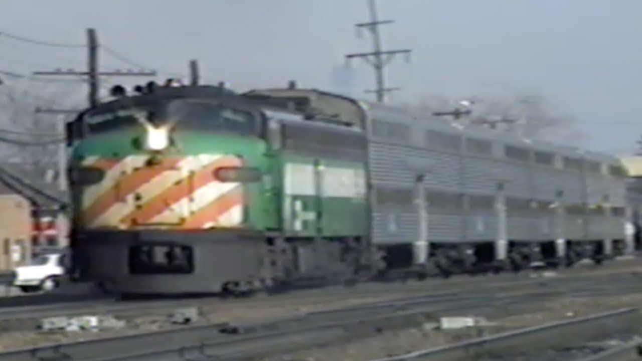 Chicago 1990's Commuter & Passenger Train Action