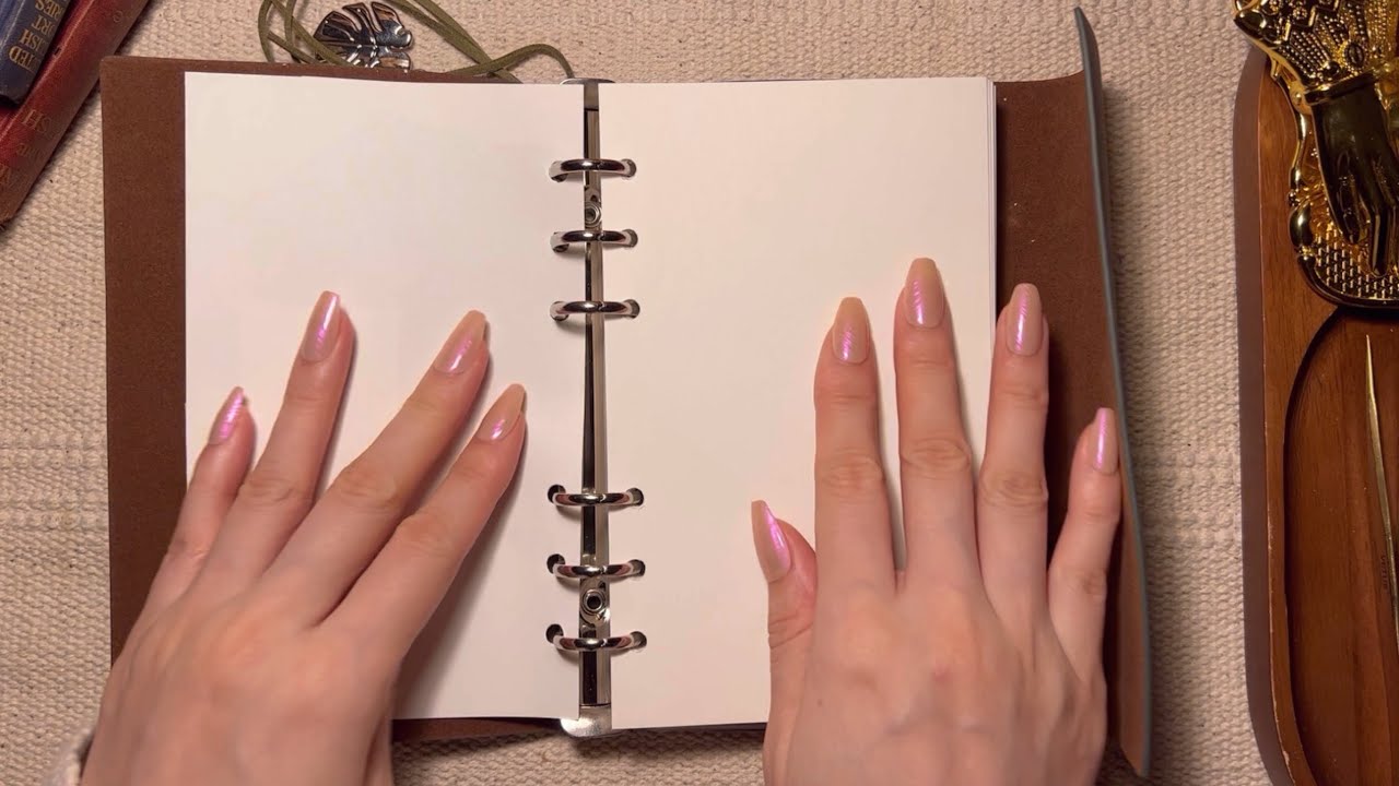 구독자 요청 :) 6공 다이어리에 다이어리 꾸미기 | scrapbooking | Aesthetic Journaling | relaxing sounds | 다꾸 ASMR