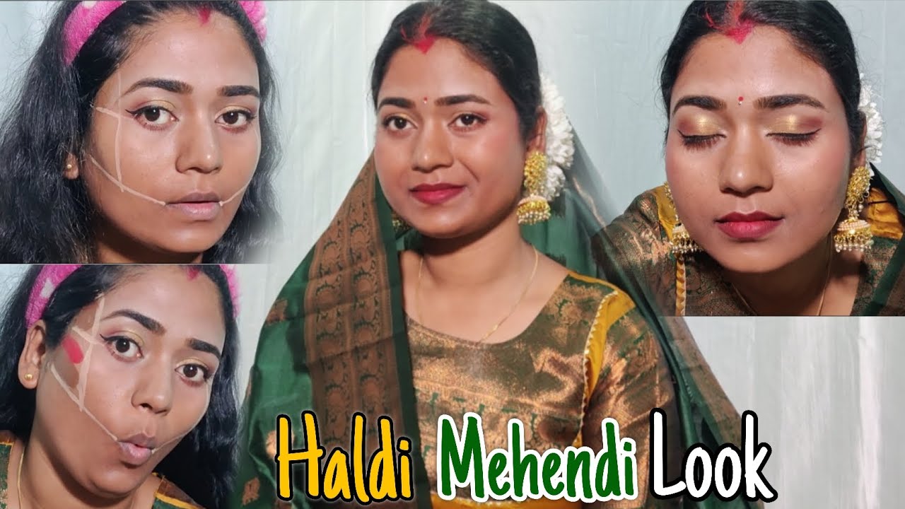 ସହଜ Tips ରେ କରନ୍ତୁ Haldi mehendi Makeup Look