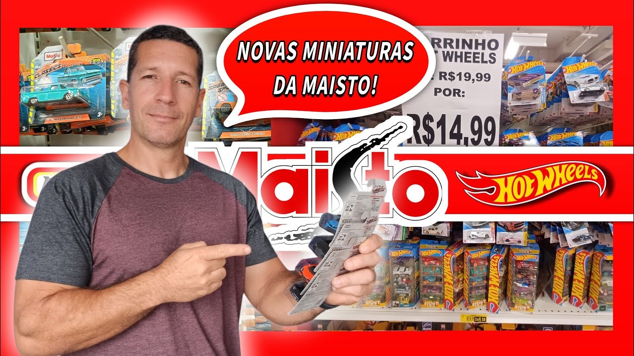 Hot Wheels caçada! encontrei novas miniaturas da Maisto!