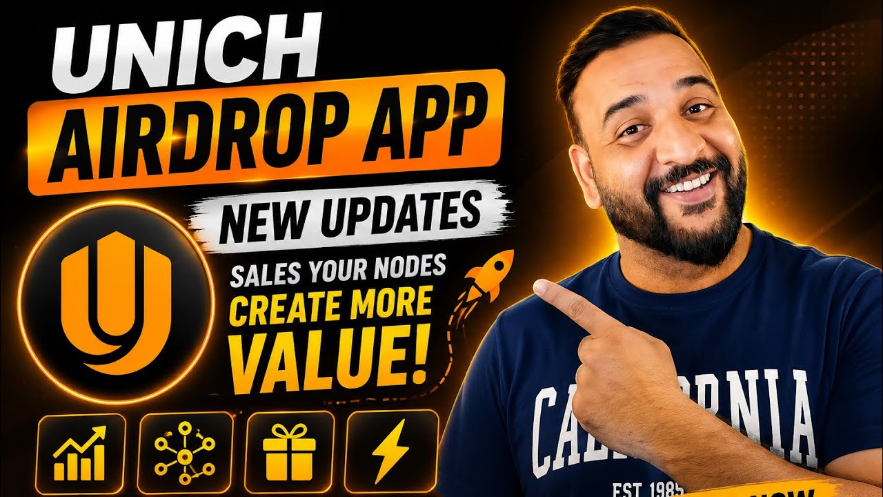 Новое обновление приложения UNICH Airdrop | Продать ноды и заработать больше? Полное руководство ...