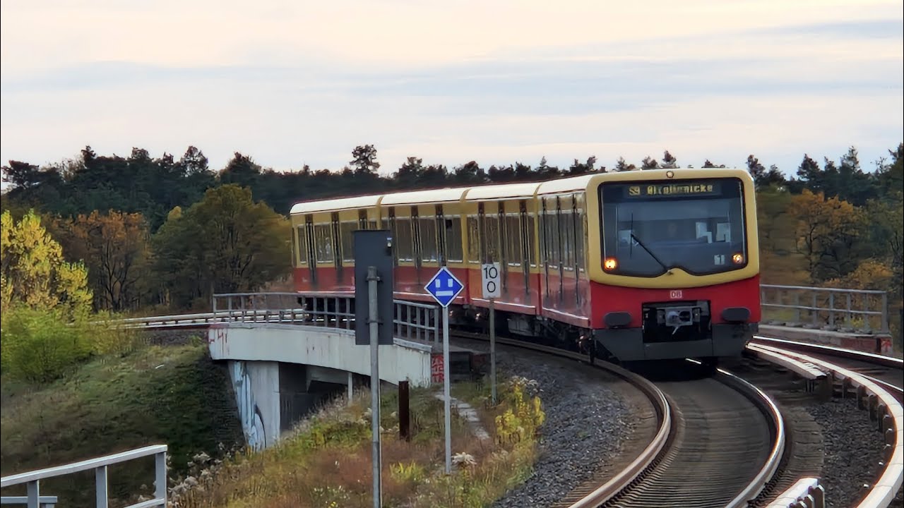 Mitfahrt Komplette S45 von Flughafen BER bis Altglienke in br481-482mod