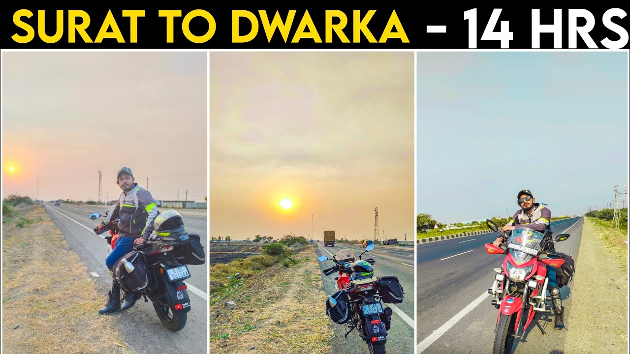 SURAT TO DWARKA | 730 kms In 14Hours | Surat to Dwarka bike Trip  | Surat to Dwarka by road