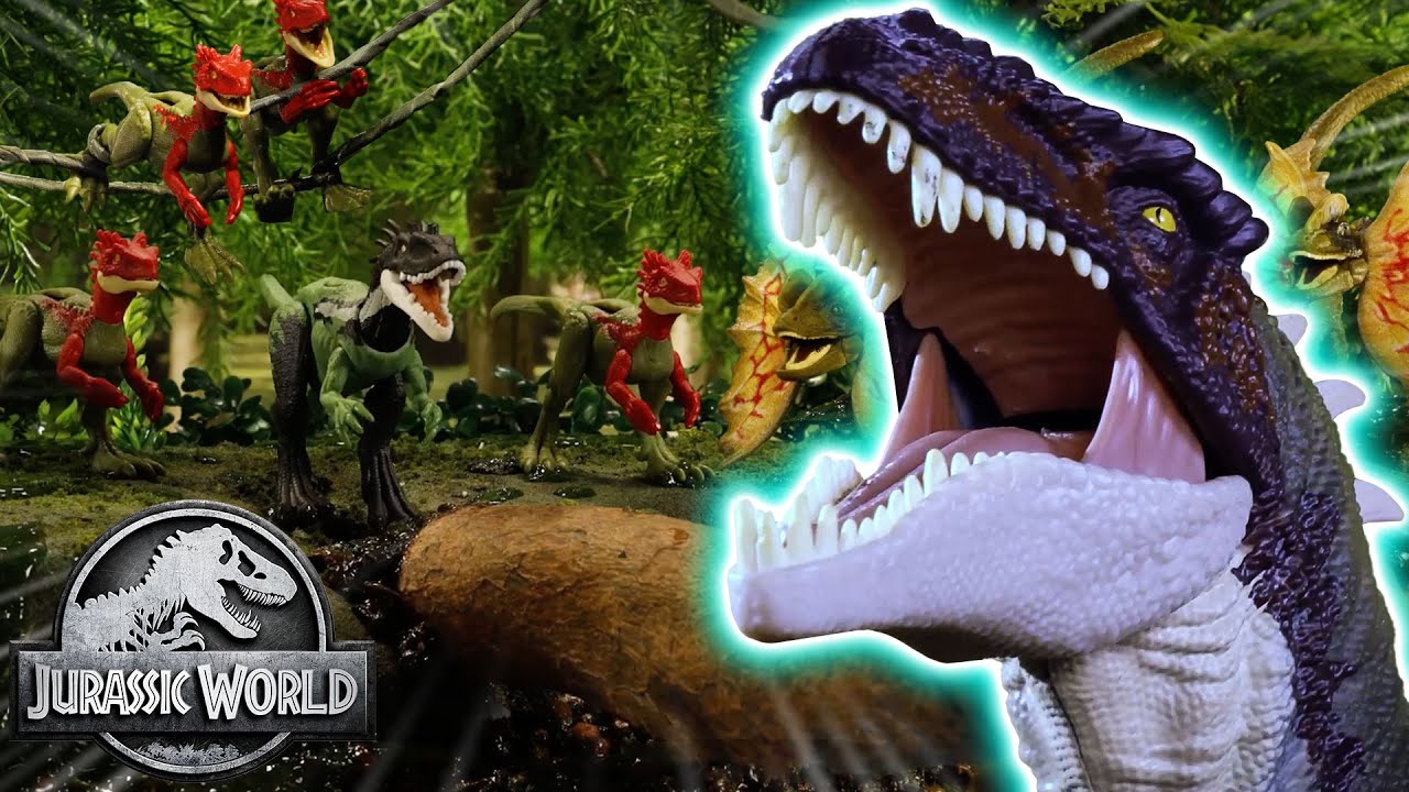 Hungry Dinos Run Loose Around the Swamp!😱🦖| Jurassic World | Epic Evolution | Mattel Action!