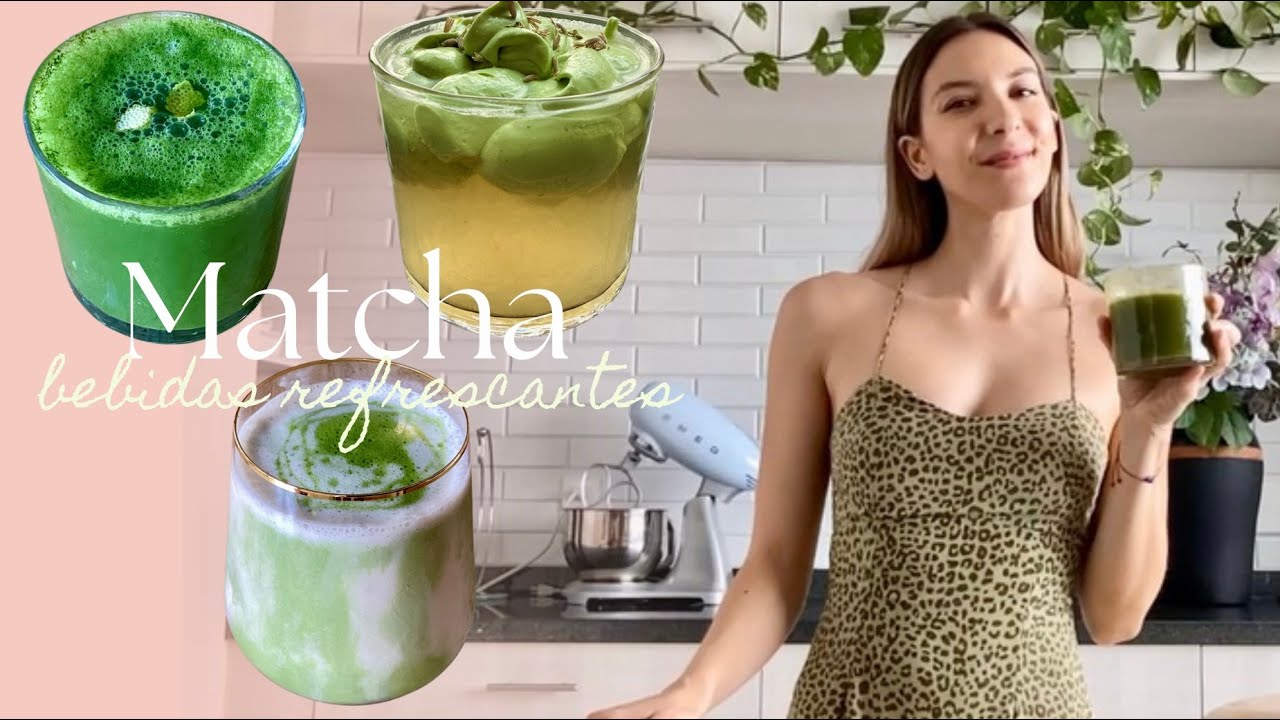 Prepara estas bebidas en TENDENCIA de MATCHA en CASA! 🍵 | 3 Bebidas Refrescantes SIN LÁCTEOS