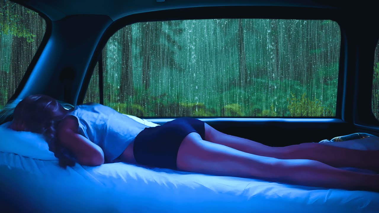 Relaxing Car Rain Sounds 🌧️ From Gentle Drizzle to Heavy Rain for Sleep