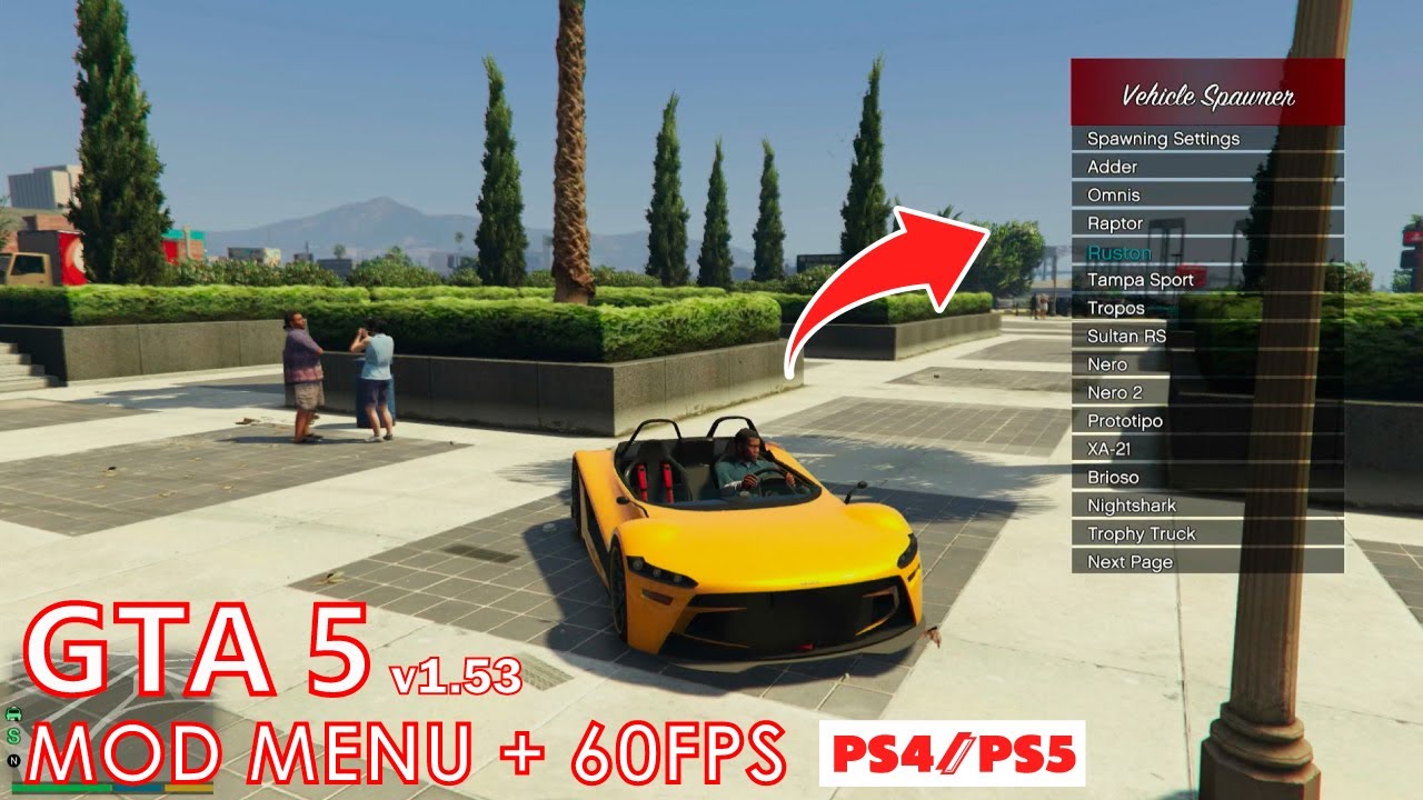 GTA 5 - 1.53 Mod Menu + 60fps on PS4/PS5 | Grand Theft Auto V Cheats