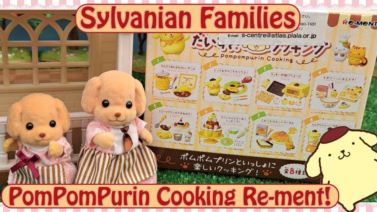 Unboxing the Re-ment Pompompurin Cooking Set! Sanrio and Sylvanian Families! Does the Scale Work?