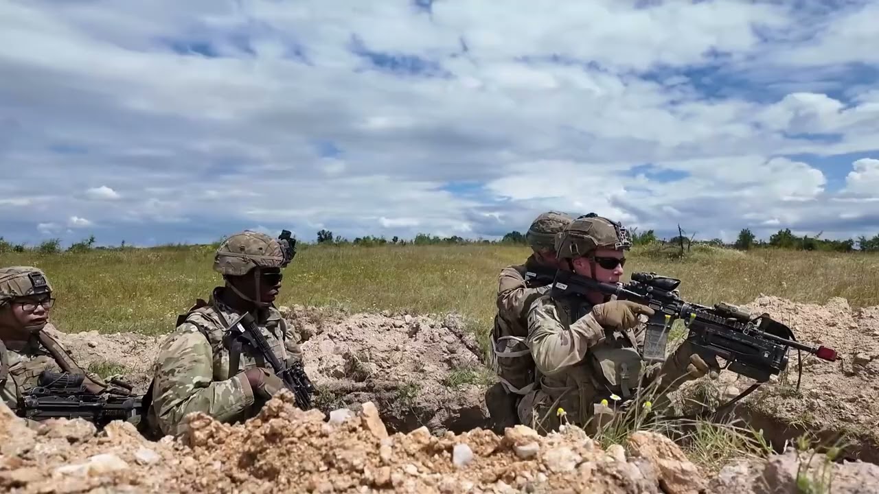 US SOLDIERS' ACTION ON LAND IN BULGARIA