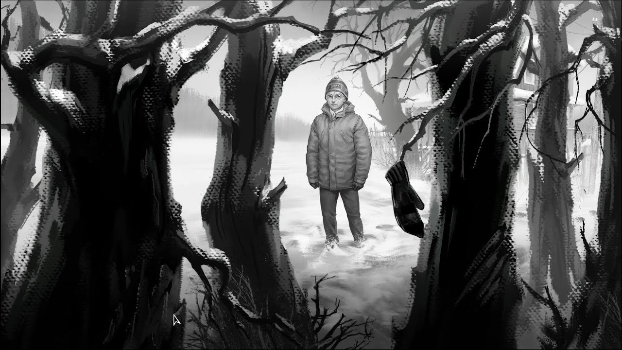 страшная варежка в лесу.... БАЭАЭА(испугался?)