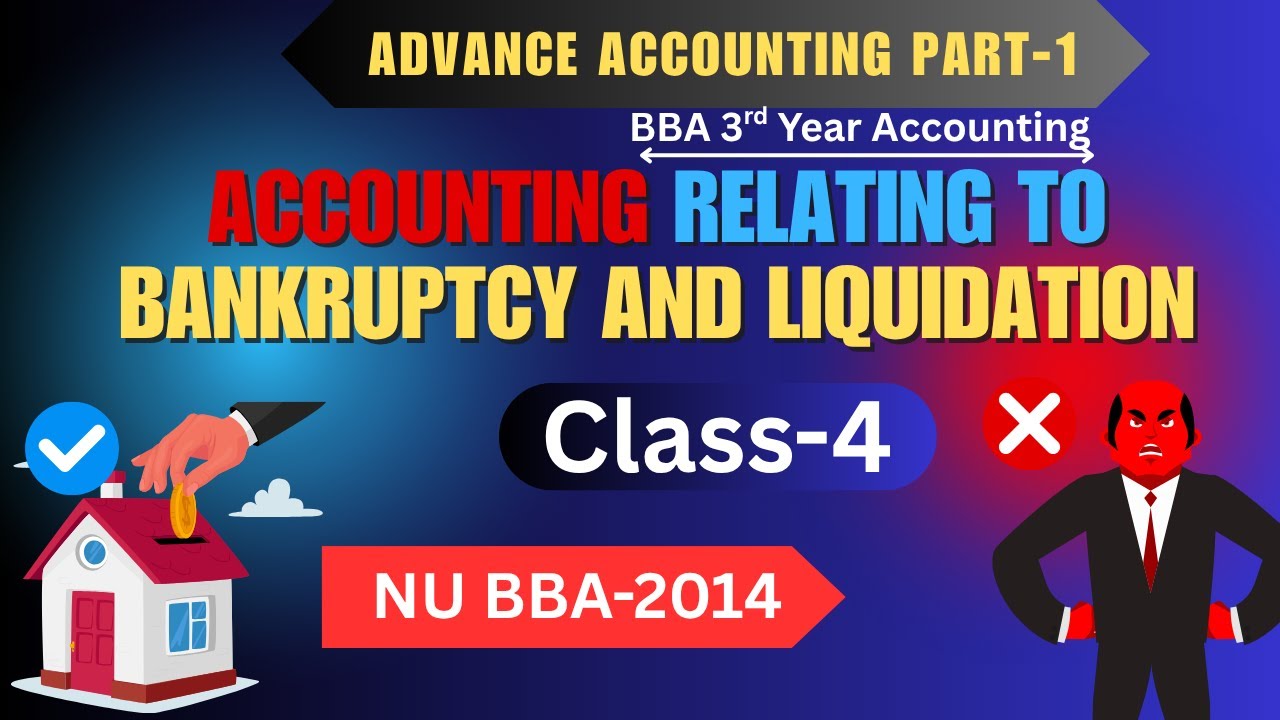 Accounting relating to bankruptcy and liquidation(class-4) I Advance accounting part-1