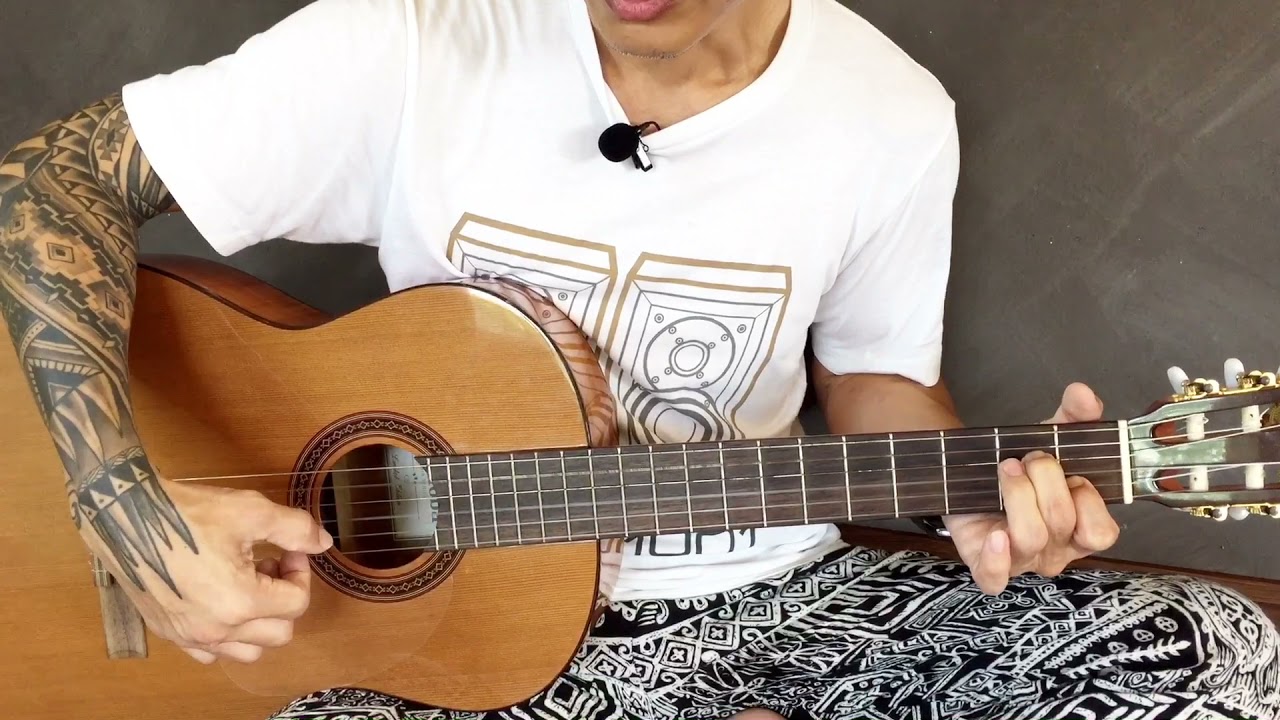 “Om Tare” Green Tara mantra guitar lesson 2/2 (more colorful version)