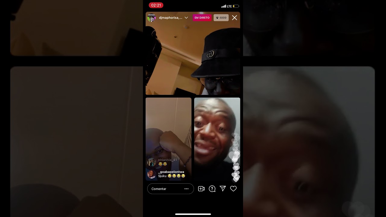 Dj Maphorisa live with Mpura Mpura and Sjuku on Instagram 😅