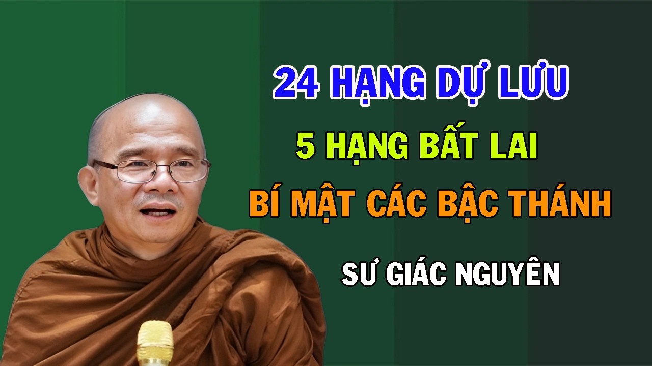 24 Hạng Dự Lưu & 5 Hạng Bất Lai: Bí Mật Các Bậc Thánh Ít Người Biết | Sư Giác Nguyên | Sư Toại Khanh