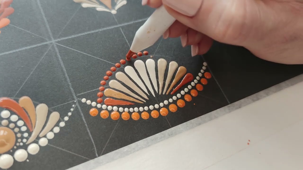 How to do beautiful Dot Mandala patterns /Part 2