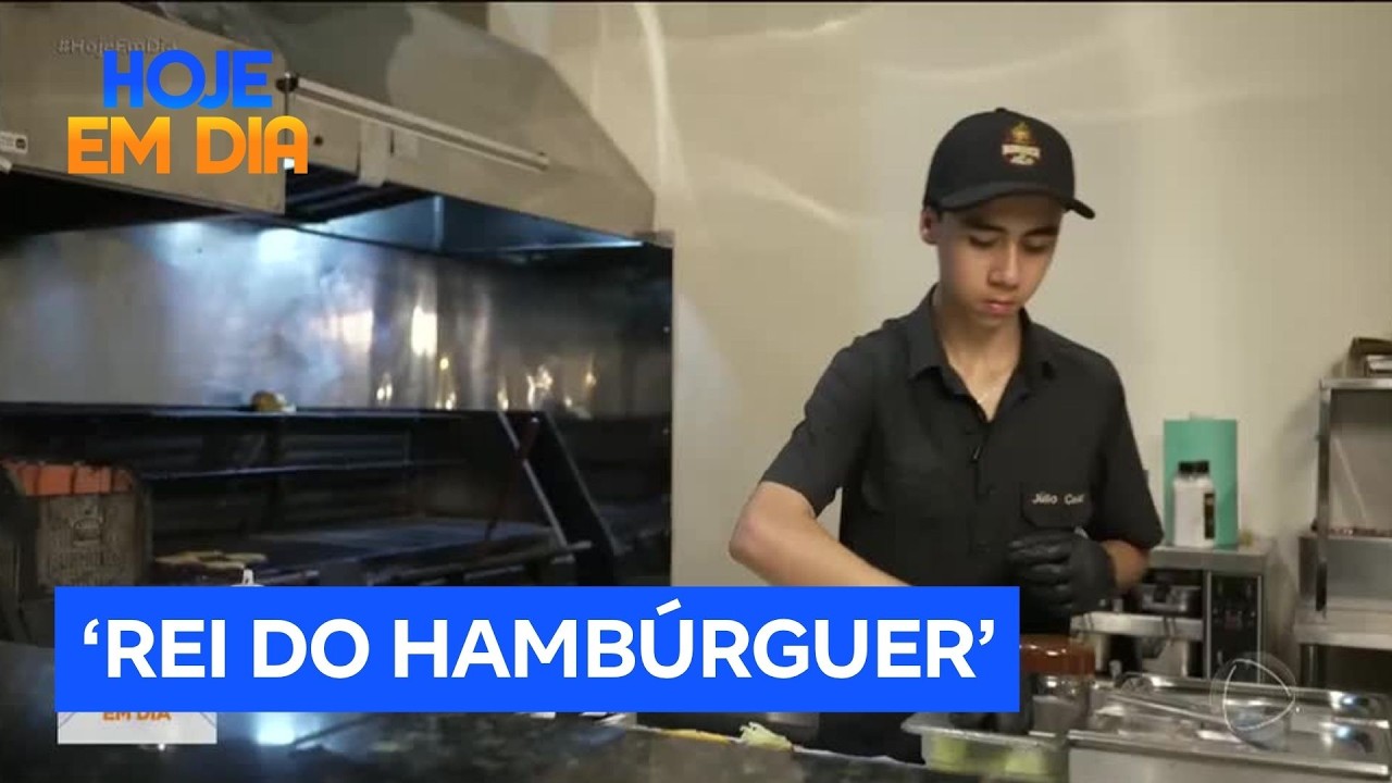 Personagens do Brasil: Jovem vira 'Rei do Hambúrguer' e faz sucesso em Goiás