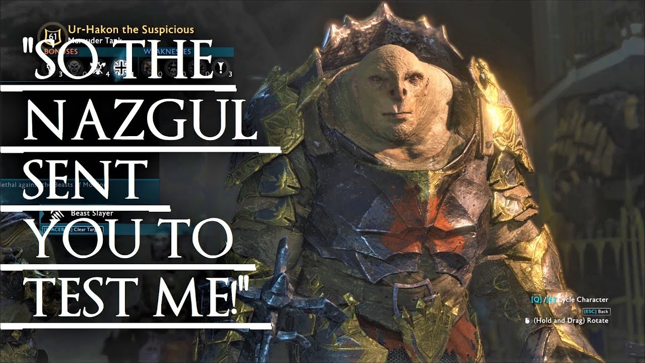 Shadow of War: Middle Earth™ Уникальная встреча с орками и цитаты № 196 ЭТОТ ПОДОЗРИТЕЛЬНЫЙ ОЛОГ ...