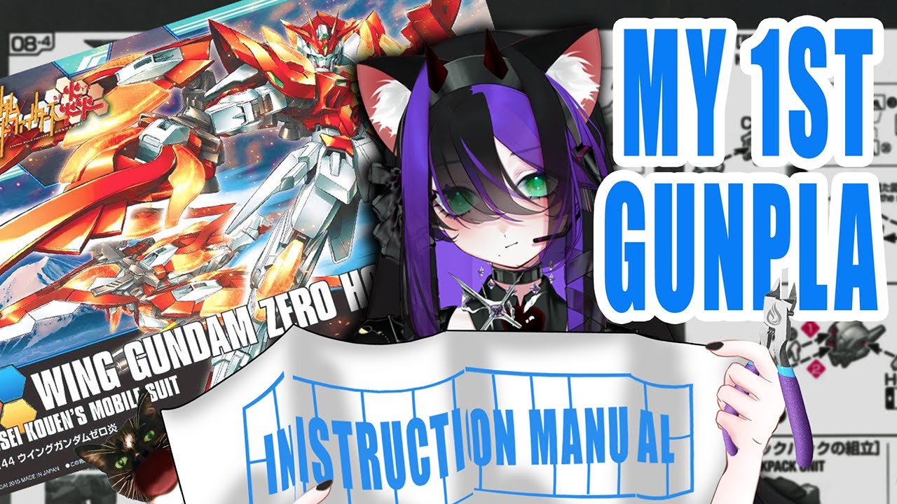Building my First Gunpla Ever! #2  #envtuber #vtuber  #streaming
