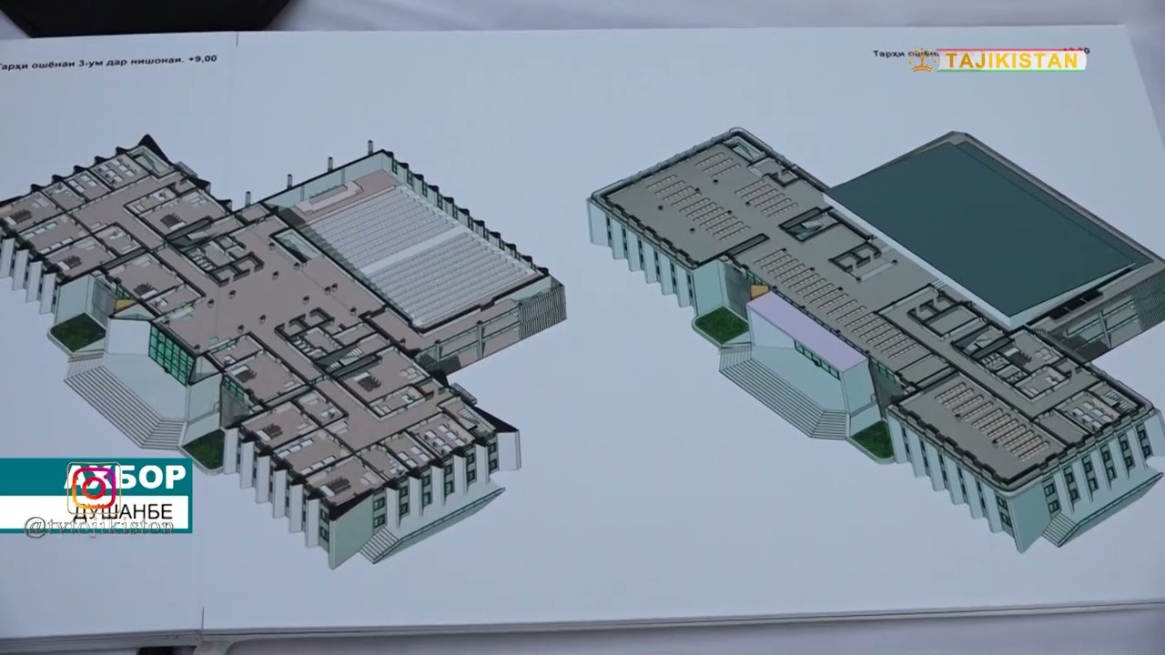 Сарвари давлат Эмомалӣ Раҳмон барои бунёди бинои нави Кумитаи андоз санги асос гузоштанд