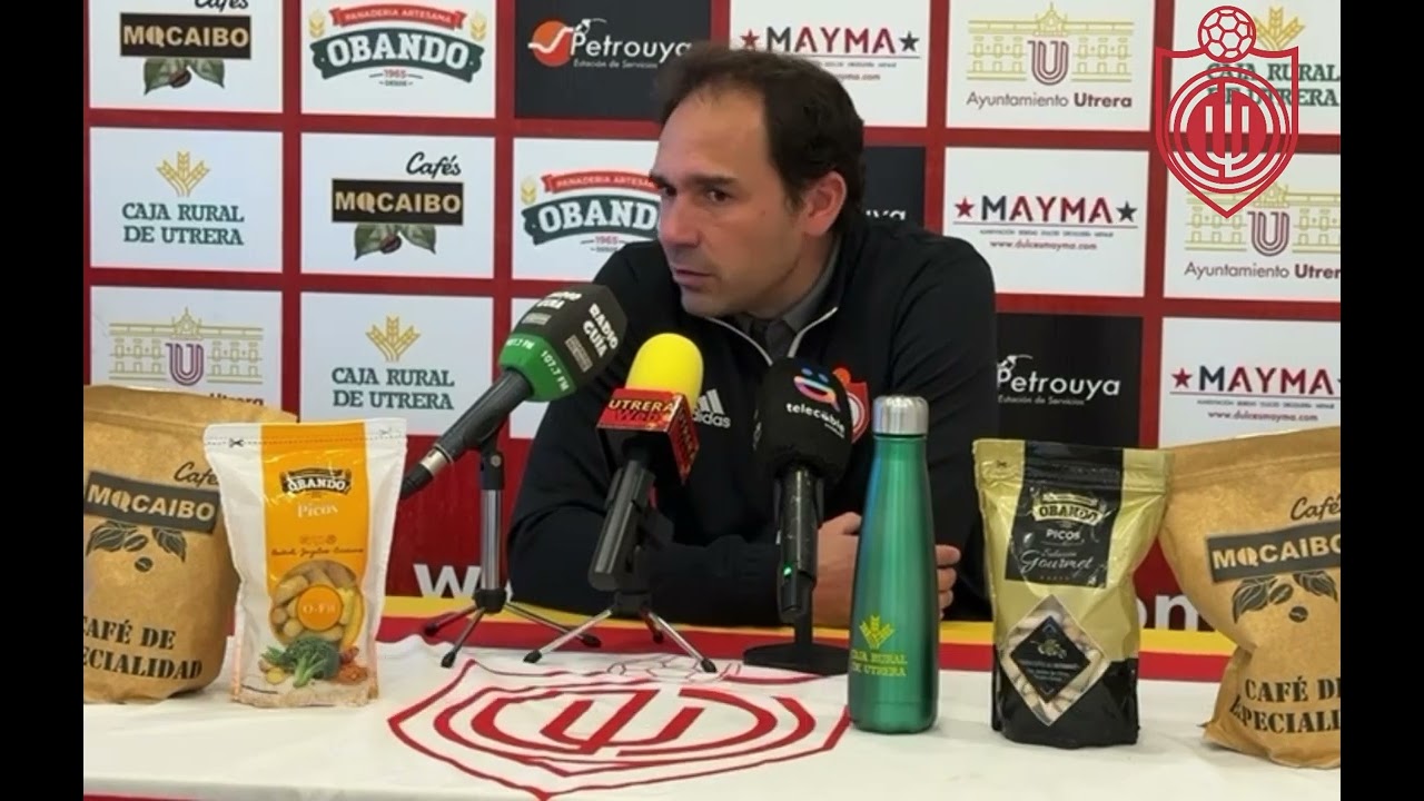 RUEDA de PRENSA a Lolo, nuestro mister, tras el #CDUtreraCDPozoblanco. 