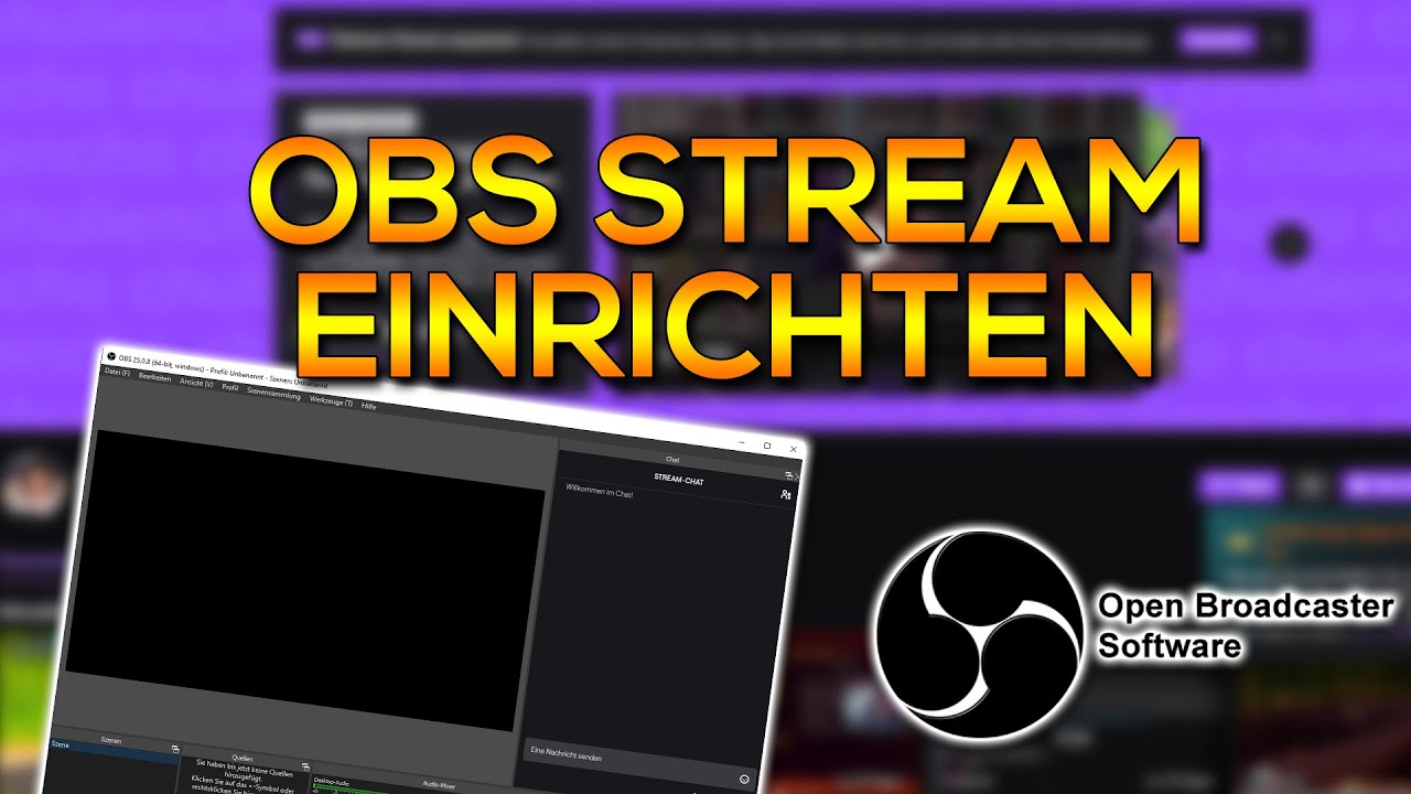 Stream Einrichten mit OBS | 2020