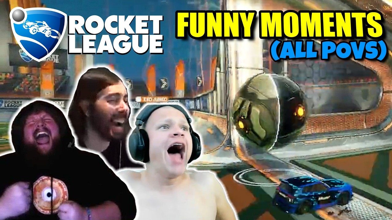 Best of CaseOh, Jynxzi, & MoistCr1TiKaL Rocket League! (FUNNY MOMENTS)