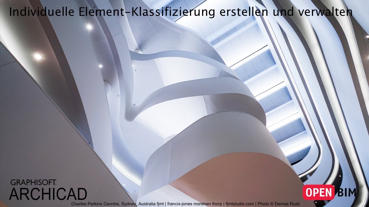 ARCHICAD 21 - Individuelle Element-Klassifizierung erstellen und verwalten