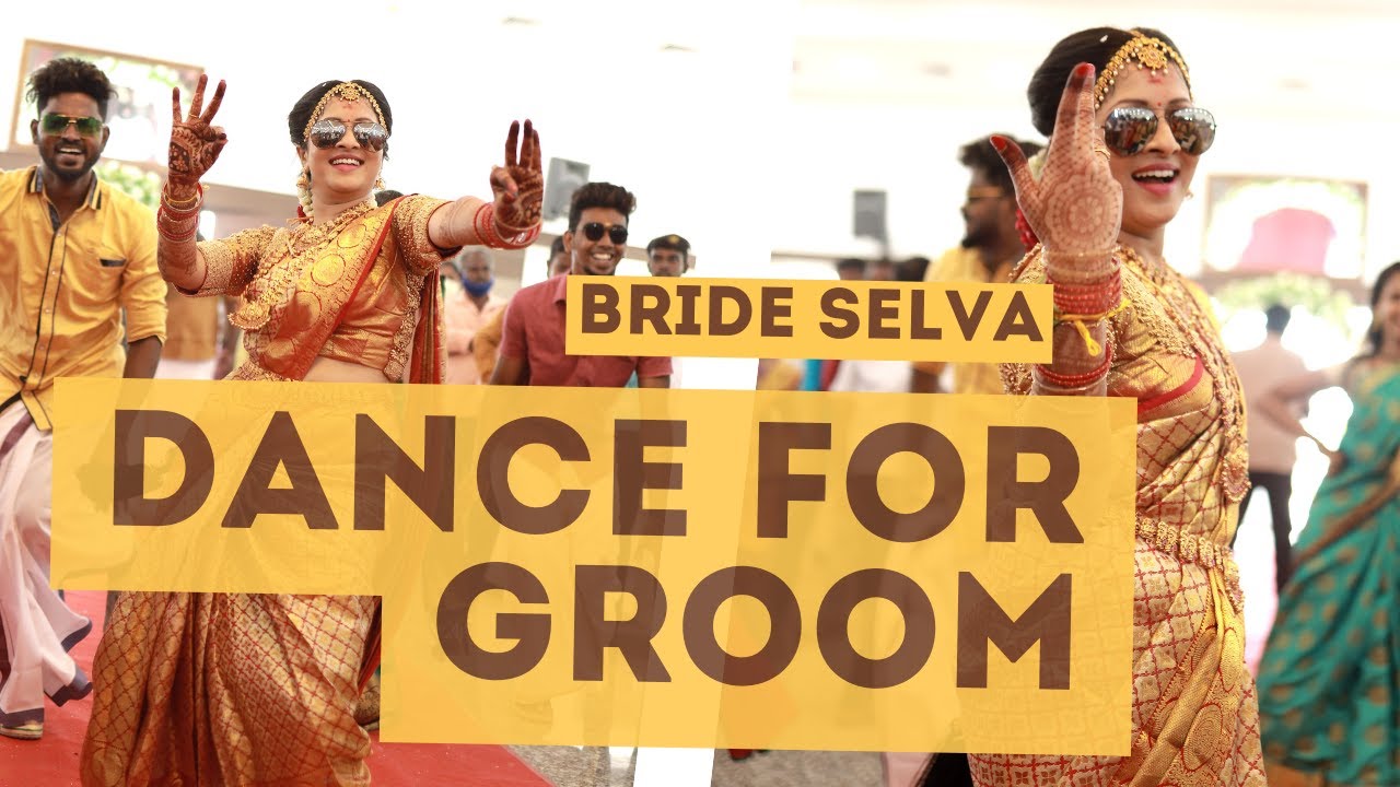 Bride Selva's Beautiful Dance for Groom | Call 9342982172 for Dance Bookings | Tamil Wedding