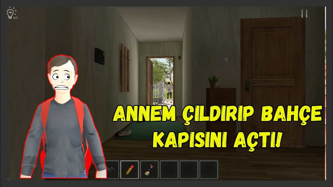 ANNEM ÇILDIRIP BAHÇE KAPISINI AÇIP ARKADAŞLARIMIN YANINA GİTTİ!!!