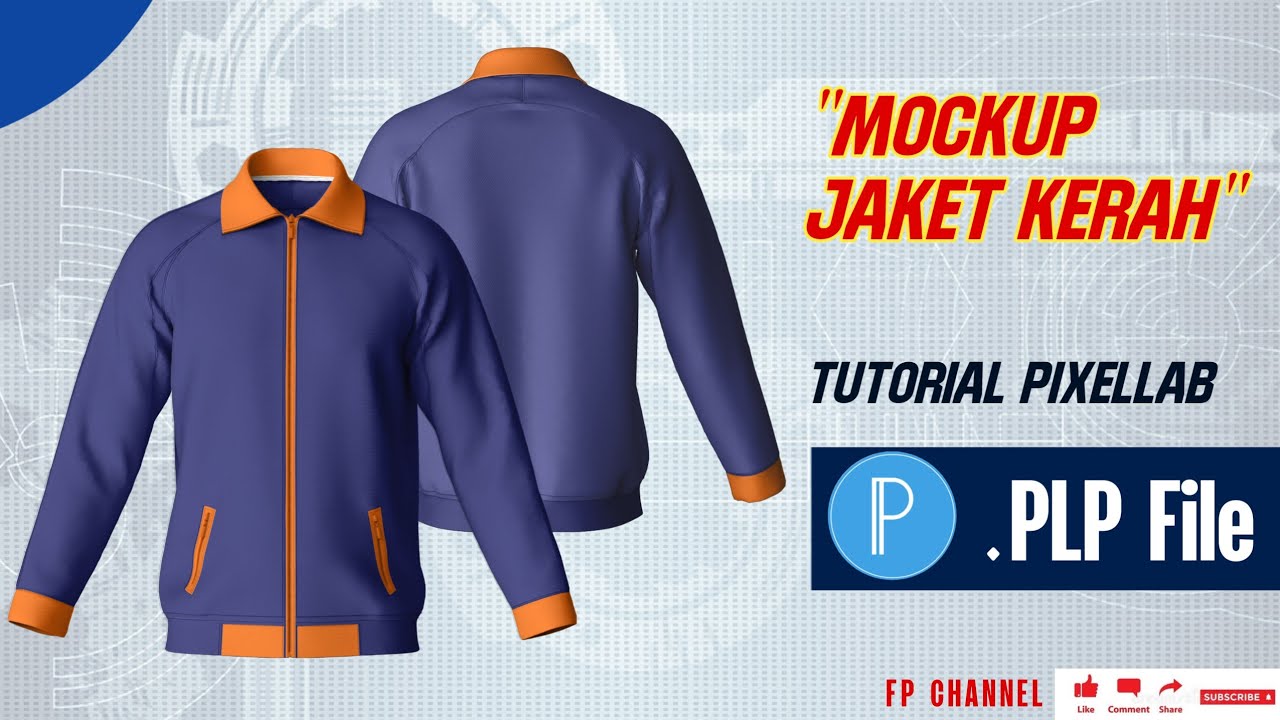 CARA BIKIN DESAIN JAKET KERAH DI ANDROID - FREE MOCKUP FILE PLP PIXELLAB - TUTORIAL PIXELLAB